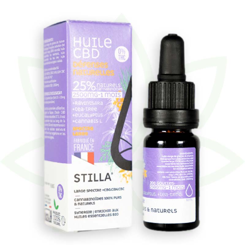 cbd oil natural defenses 25 percent 10ml broad spectrum stilla france mafrenchweed 9