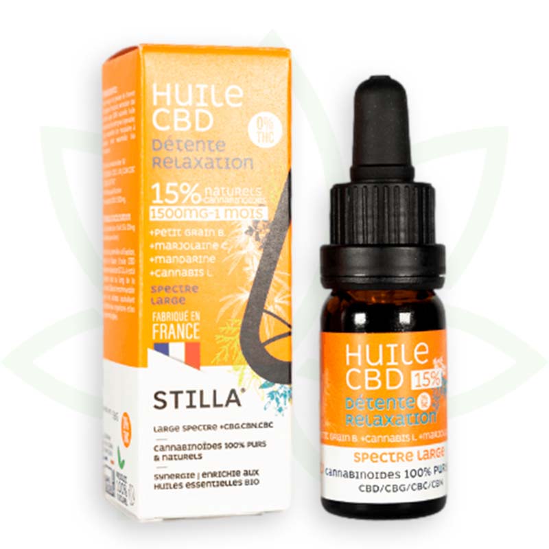 cbd oil relaxation relaxation 15 percent 10ml broad spectrum stilla france mafrenchweed 4