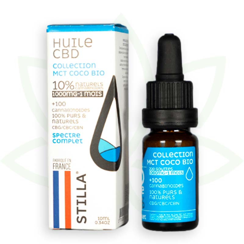 cbd mct coconut oil 10 percent 10ml full spectrum stilla france mafrenchweed 3