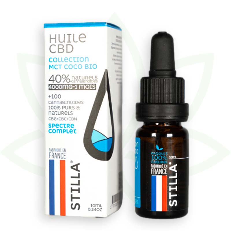 cbd mct coconut oil 40 percent 10ml full spectrum stilla france mafrenchweed 11
