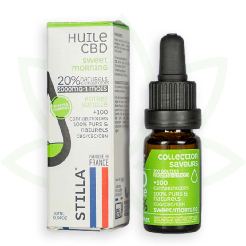 cbd oil sweet morning 20 percent 10ml full spectrum stilla france mafrenchweed 6