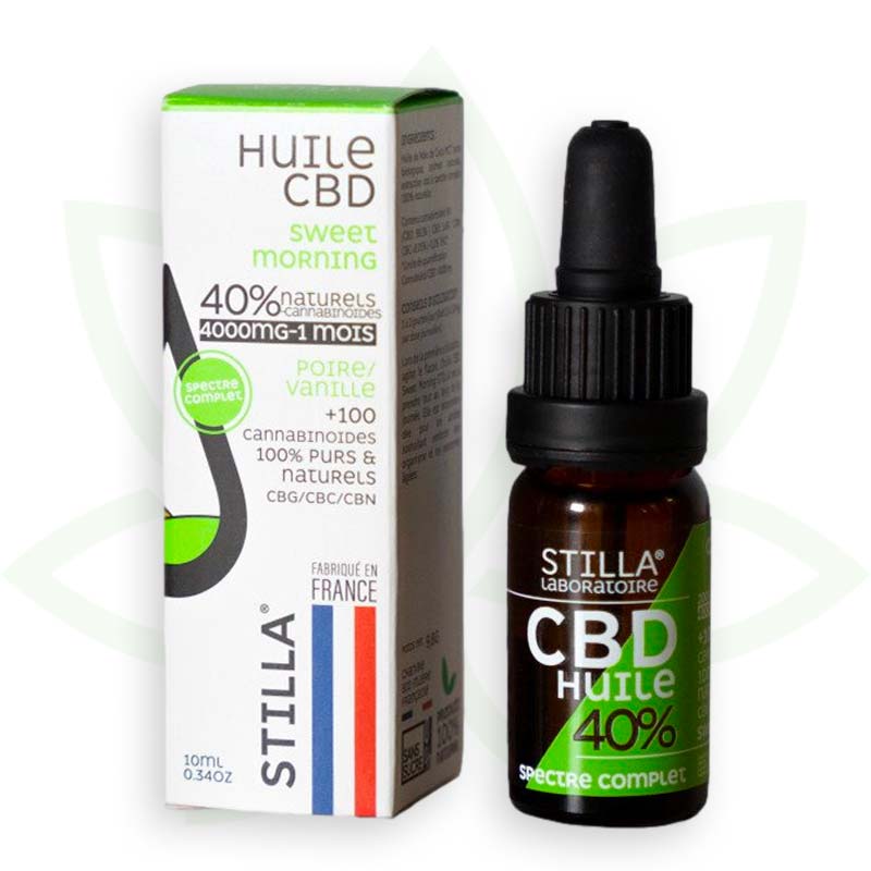 cbd oil sweet morning 40 percent 10ml full spectrum stilla france mafrenchweed 10