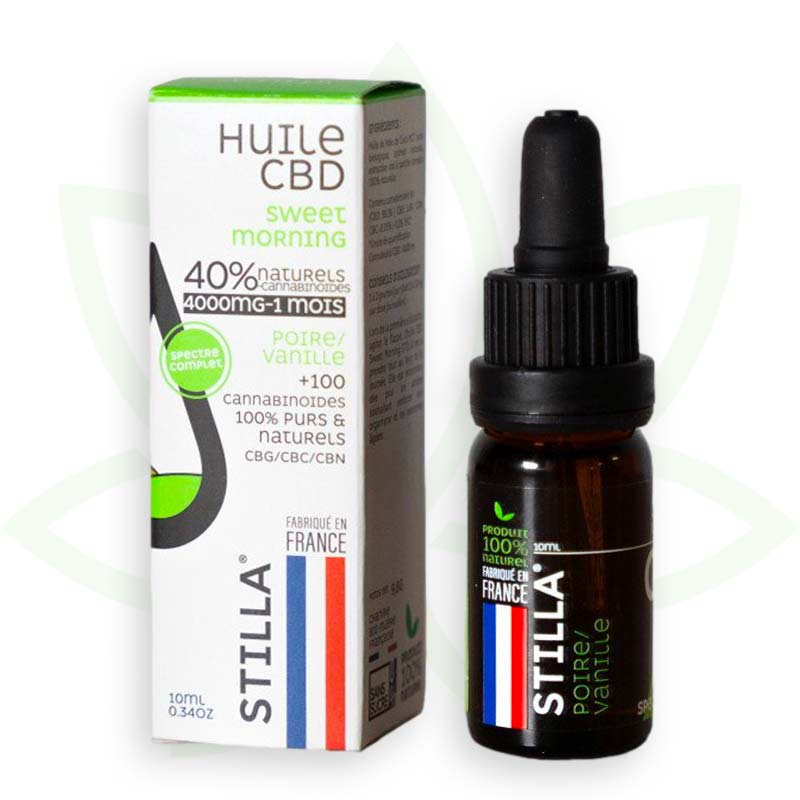 cbd oil sweet morning 40 percent 10ml full spectrum stilla france mafrenchweed 11