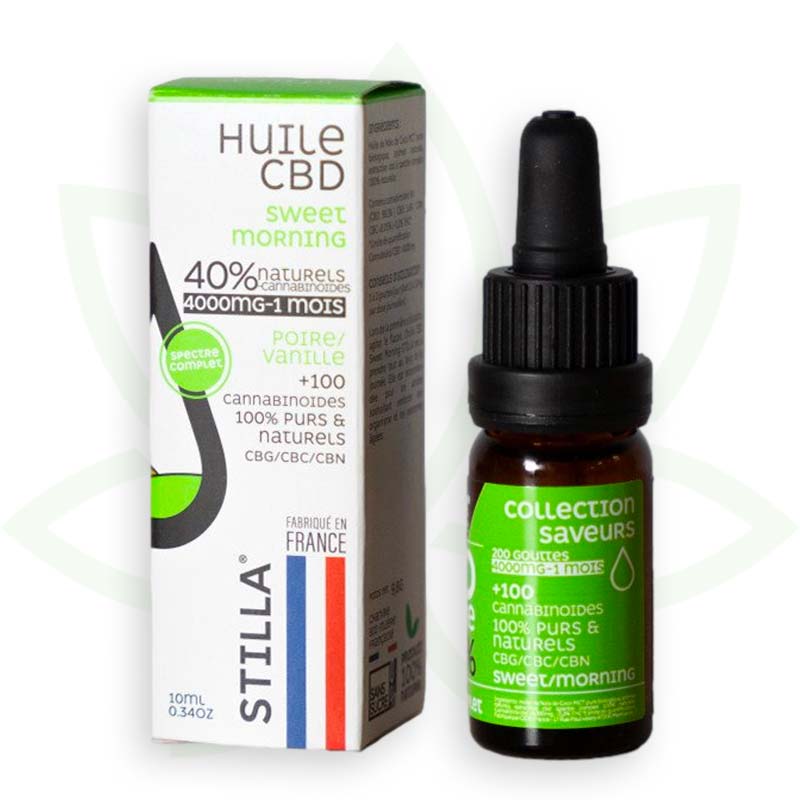 cbd oil sweet morning 40 percent 10ml full spectrum stilla france mafrenchweed 12