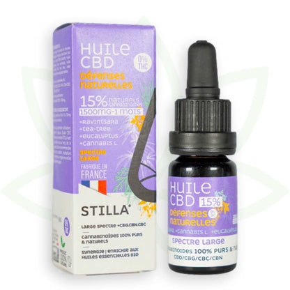 cbd natural defense oil 15 percent 10ml broad spectrum stilla france mafrenchweed 4