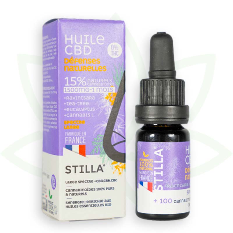 cbd natural defense oil 15 percent 10ml broad spectrum stilla france mafrenchweed 5