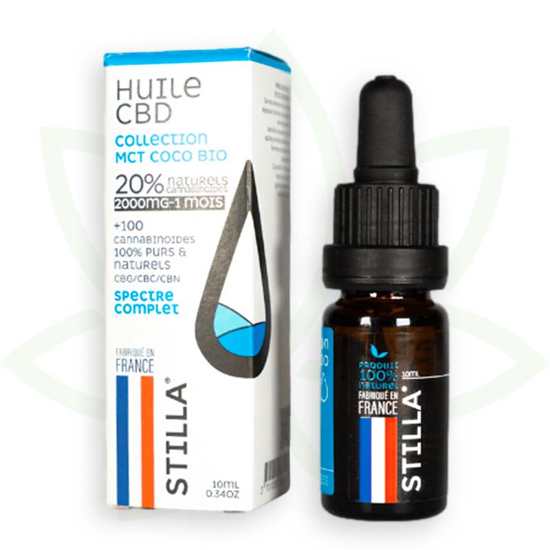 cbd oil mct coco 20 percent 10ml full spectrum stilla france mafrenchweed 5