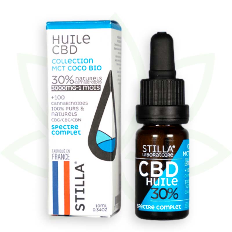 cbd oil mct coco 30 percent 10ml full spectrum stilla france mafrenchweed 7