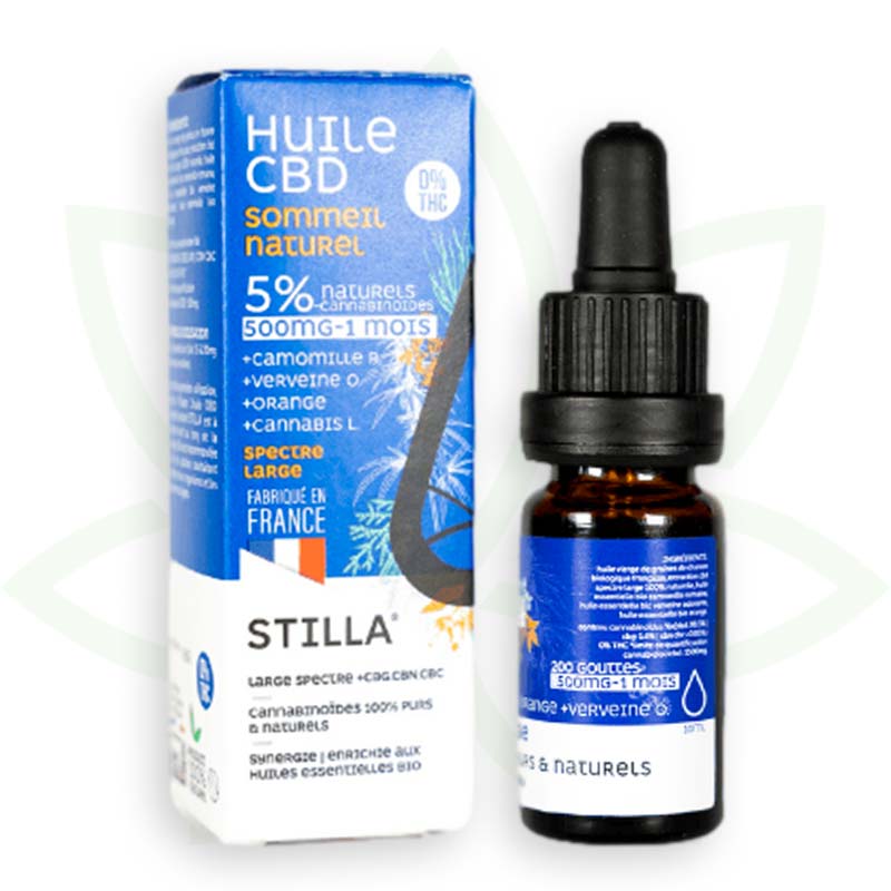 cbd sleep oil natural 5 percent 10ml broad spectrum stilla france mafrenchweed 3