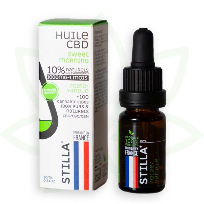 sweet morning cbd oil 10 percent 10ml full spectrum stilla france mafrenchweed 2